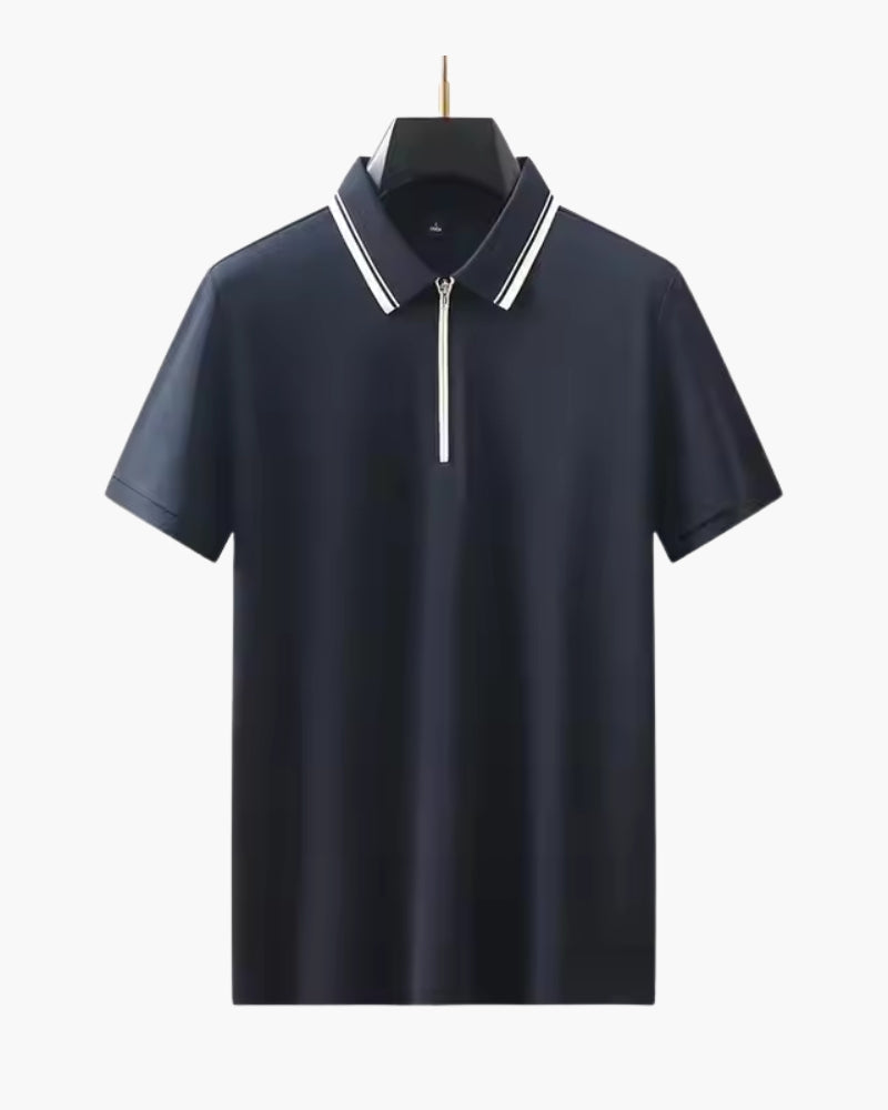 Ridgeway poloshirt met ritssluiting - STIVO