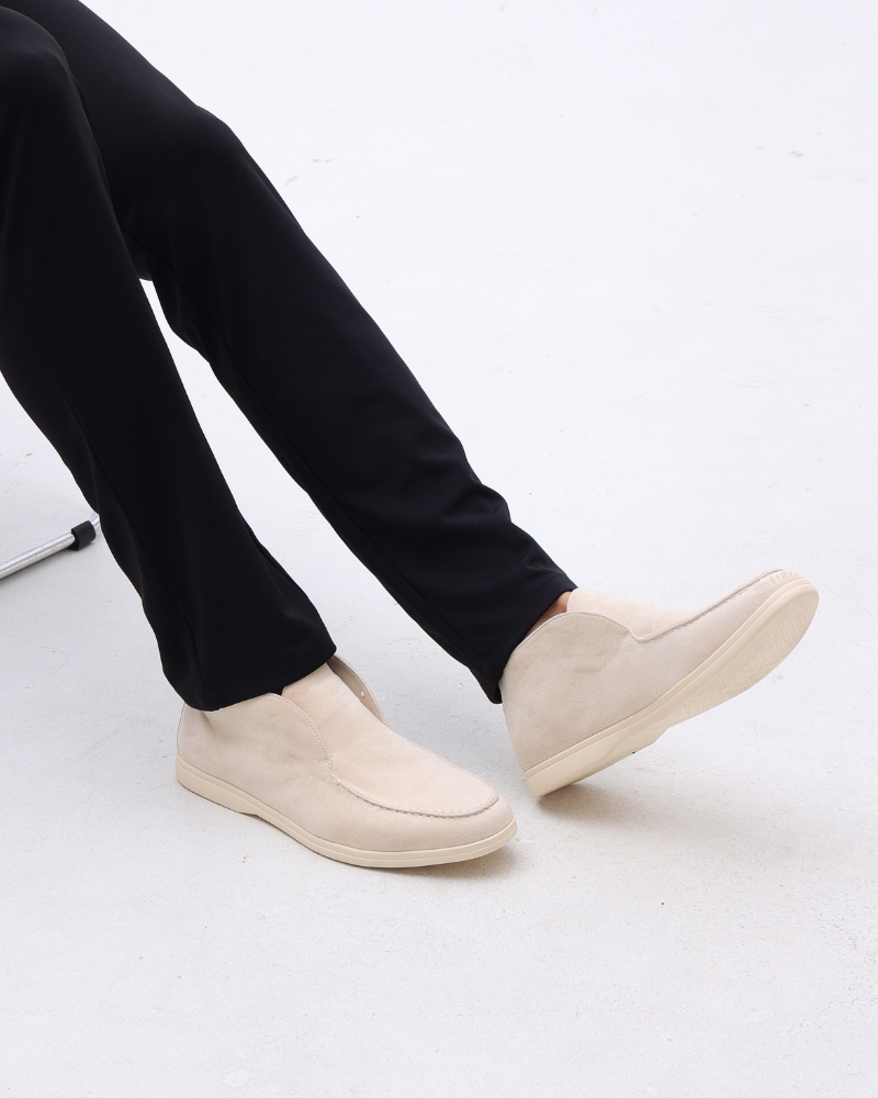 Stivo Hoge Loafers van Suède - STIVO