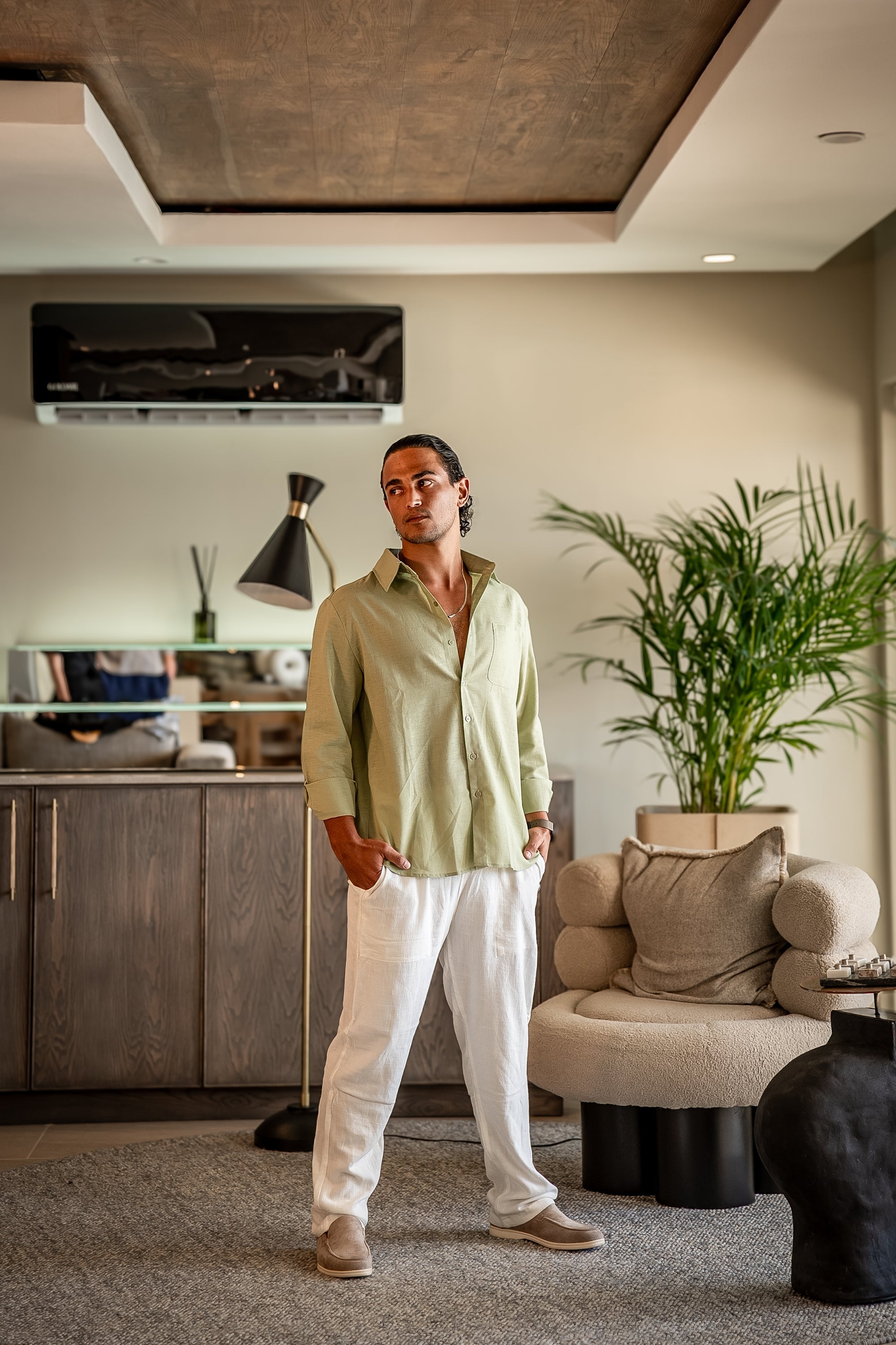 Stivo linnen set met lange mouwen - STIVO