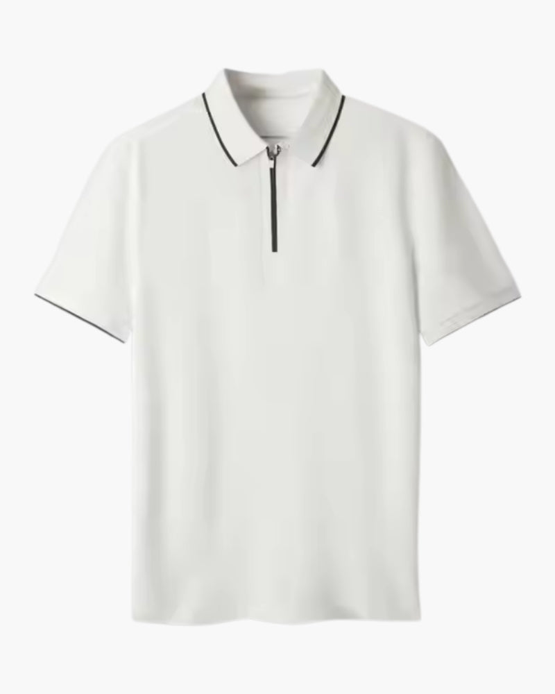 Ridgeway poloshirt met ritssluiting - STIVO