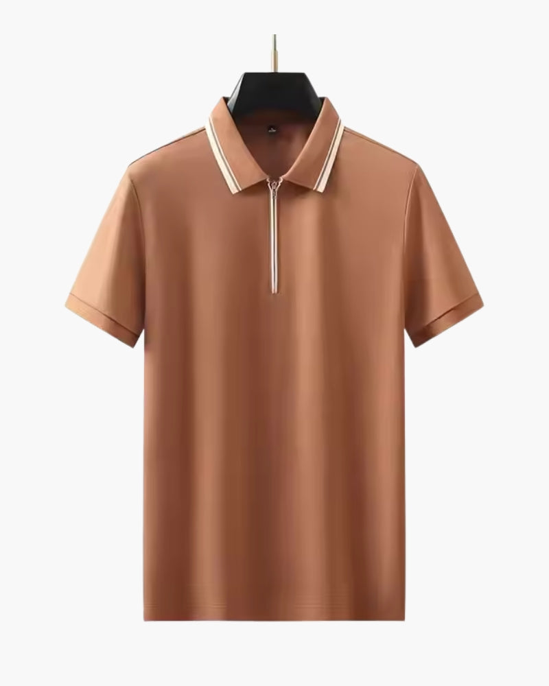 Ridgeway poloshirt met ritssluiting - STIVO